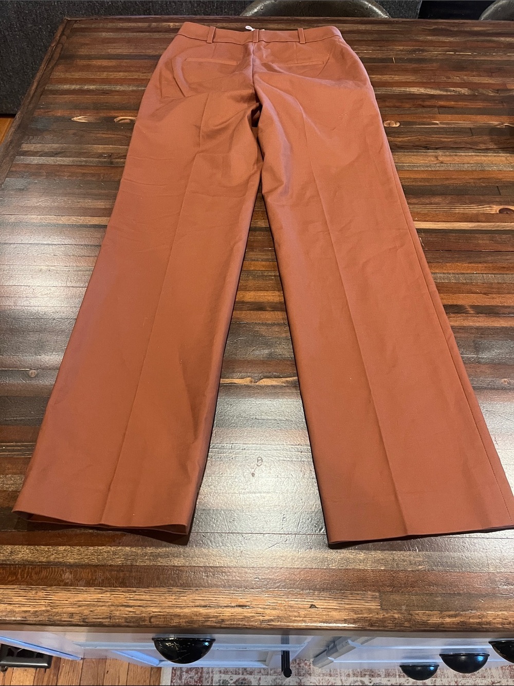 Boden full length canonbury trousers in rust 6 Long, NWT - Picture 7 of 7
